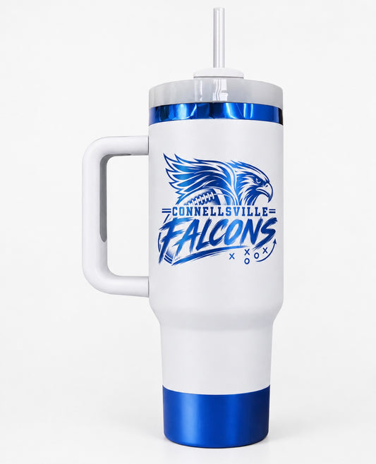 Connellsville Falcons football 40oz Tumbler