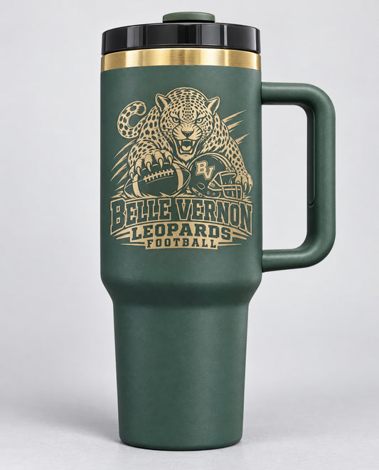 Belle Vernon football tumbler
