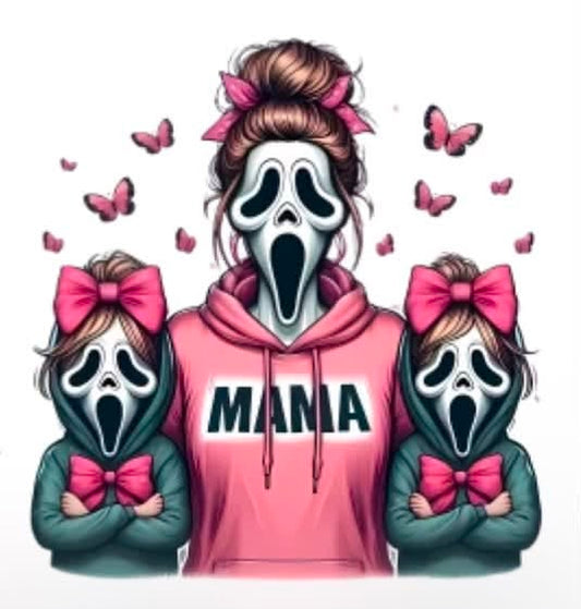 Ghostface Mama w/ Girls T-Shirt