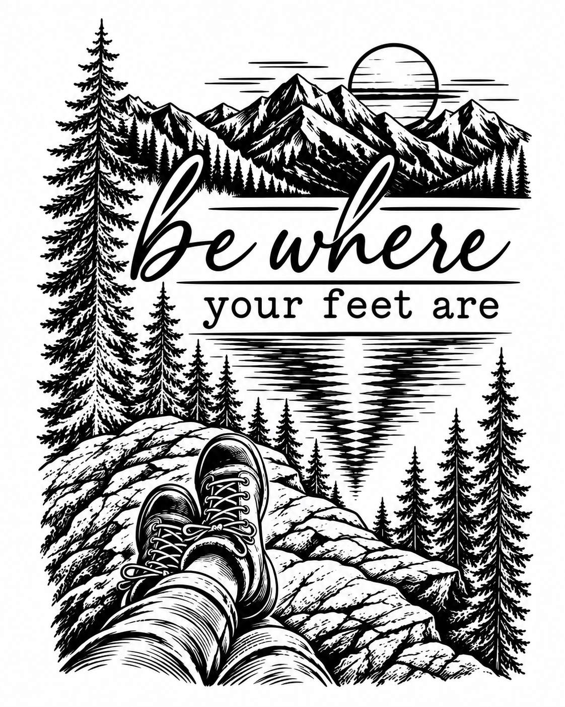 Be Where Your Feet Are Engraved Tumbler