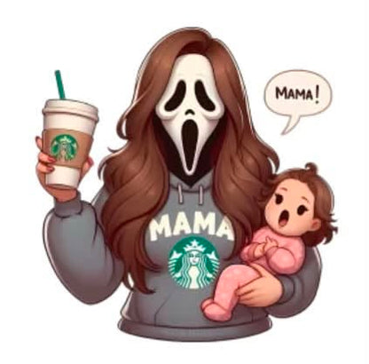 Starbucks Ghostface Mama T-Shirt
